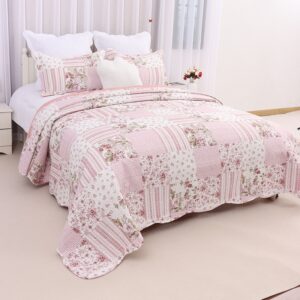 Four Seasons Universal Checkered Floral Bedspread Cotton Coverlets Air-Conditioning Quilt