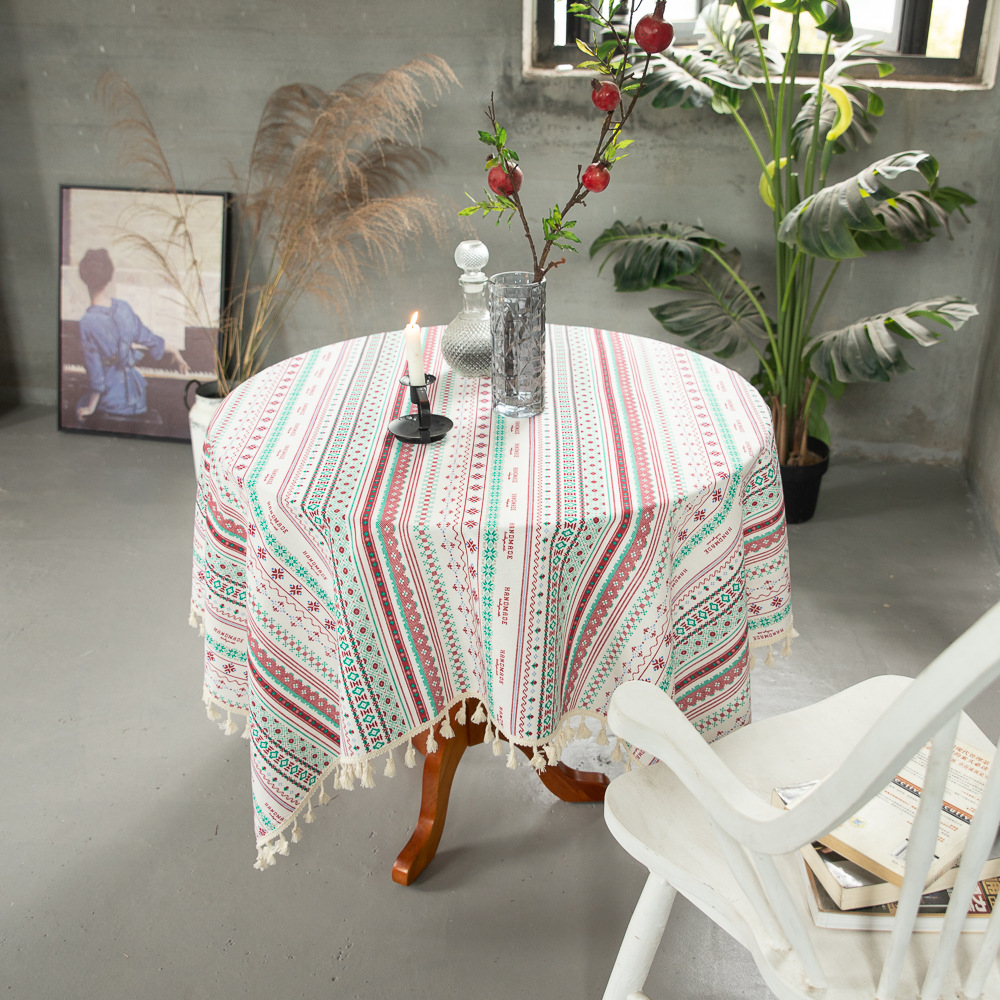 Boho Tablecloth Round Lace Table Cloths