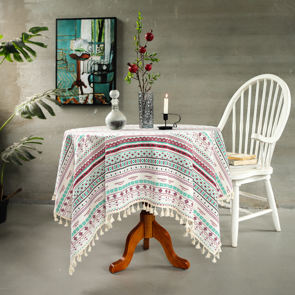 Boho Tablecloth Round Lace Table Cloths