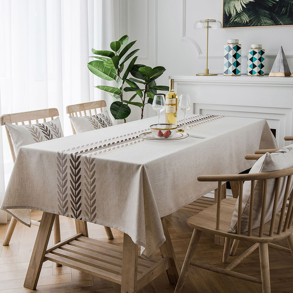 natural linen tablecloth rectangle