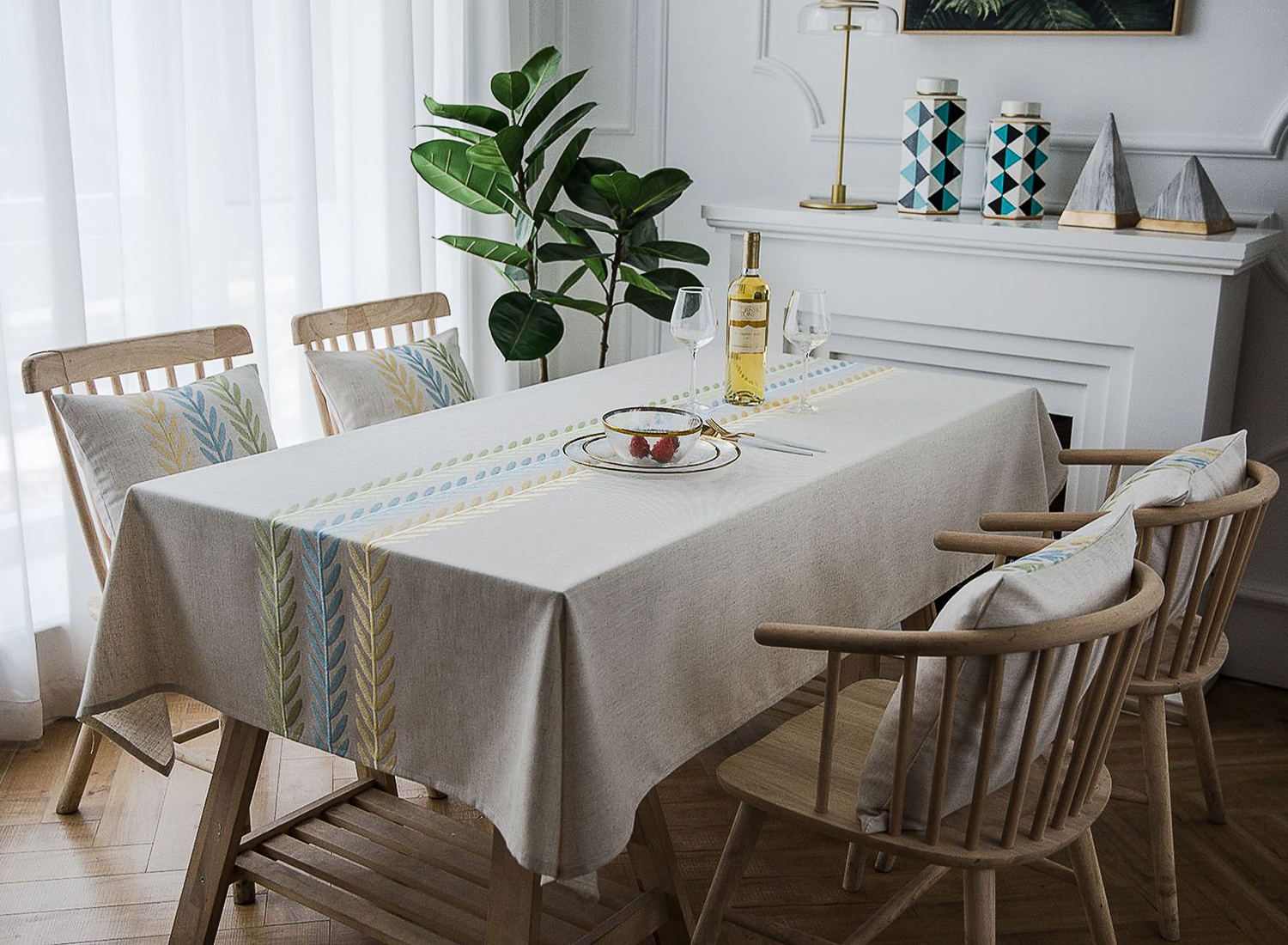 natural linen tablecloth rectangle