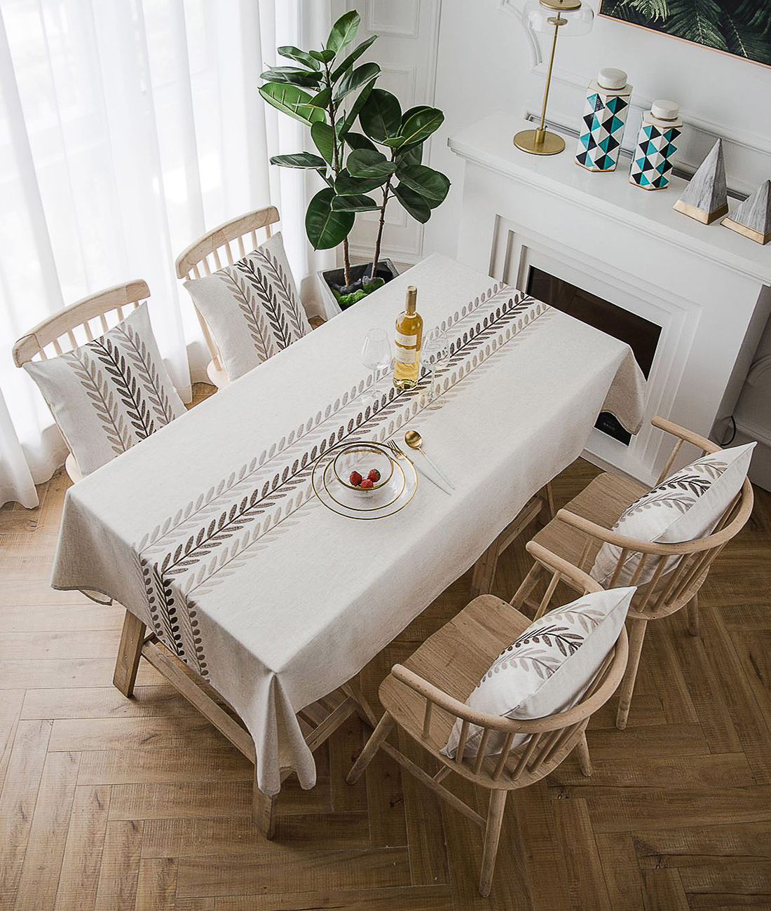 natural linen tablecloth rectangle