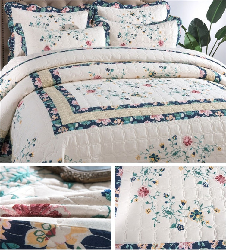 floral quilts and coverlets 