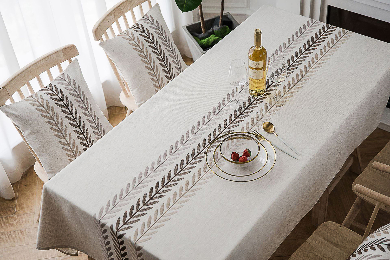 natural linen tablecloth rectangle