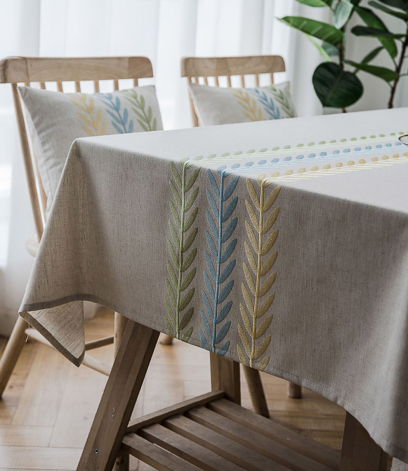 natural linen tablecloth rectangle