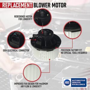 Blower Heater Motor Replacement for Chevy, GMC & Other GM Vehicles - Silverado, Tahoe, Avalanche, Suburban, Escalade, Sierra, Yukon, H2 - Replaces 15-81683, 22741027, 20760618, 700164 - ATC