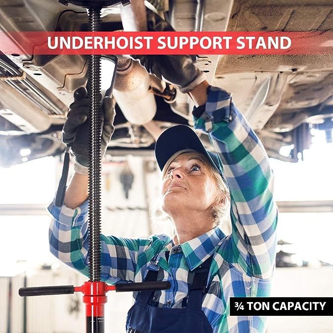 3/4 Ton Under Hoist Support Stand - 1500 lbs Capacity Pole Jacks