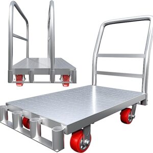 Versatile Panel Cart Heavy-Duty 2in1 Steel Truck Cart - Flatbed Drywall & Lumber Cart with 2000 lbs Capacity