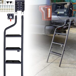 Tailgate Ladder Heavy Duty 45" Folding Step for Pickup Trucks - Easy Install and Universal Fit
