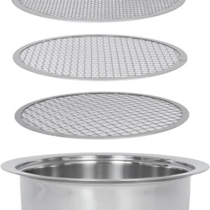 Rock Screener Soil Sifter with 3 Sieve Mesh Sifting Pan for Garden Use