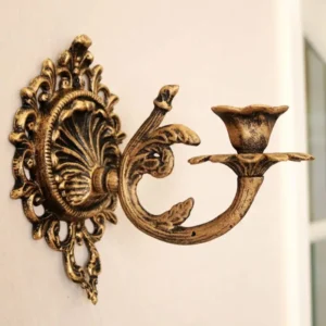 Retro Metal Wall Sconces for Candles Creative Candle Holder for Living Room, Courtyard, and Home Decoration
