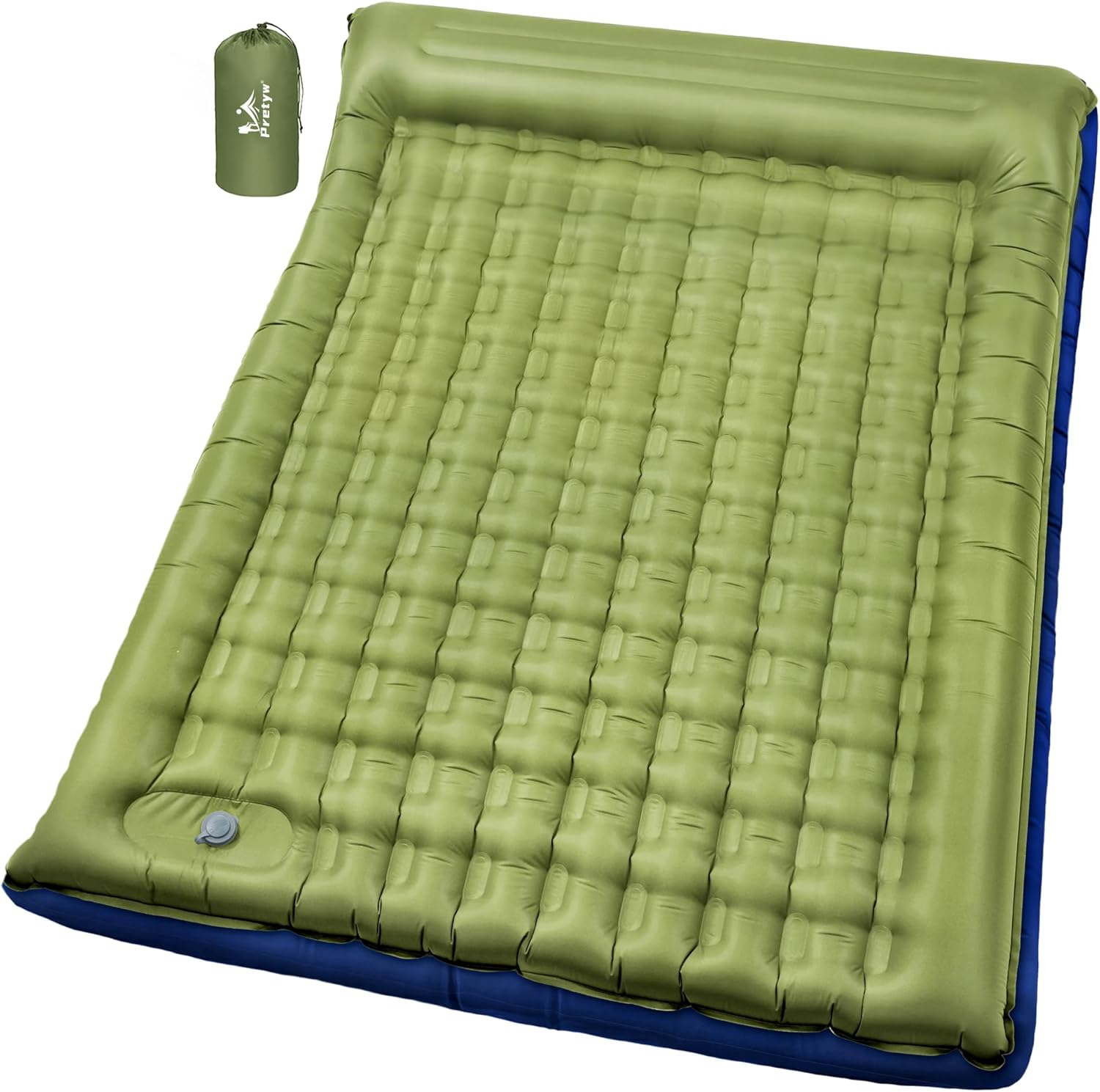 Double Sleeping Pad 5.5" - 2-Person Camping Mattress w/ Pillow
