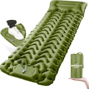 MOXILS Ultralight Inflatable Sleeping Pad - Green