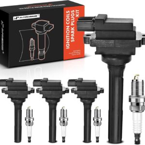 A-Premium Ignition Coil & Spark Plug Set for Chevy Tracker & Suzuki