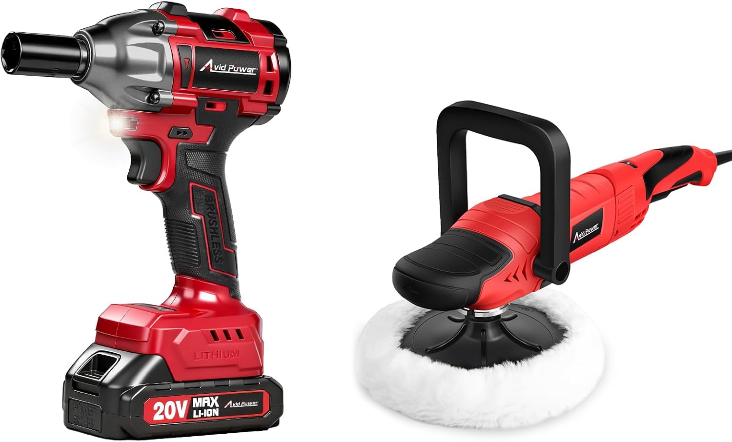 Avid Power Car Buffer Polisher & Impact Wrench Kit
