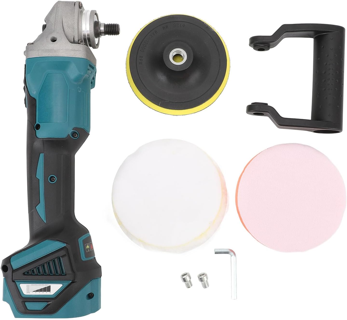 PerGar Cordless Orbital Polisher Kit - 18V, 6-Speed