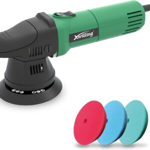 XWILLING 5-Inch Dual Action Polisher, 8mm Orbital, 4500 RPM