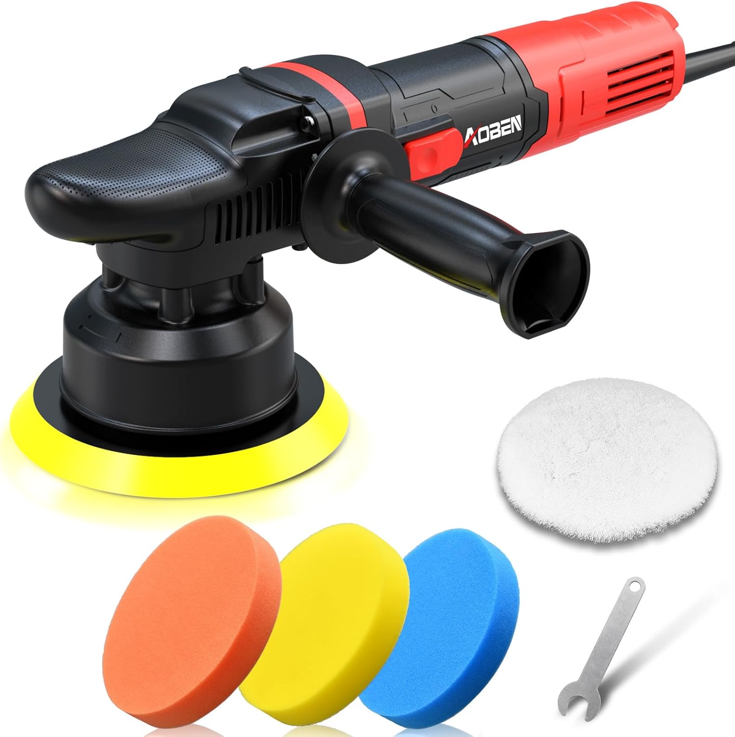 AOBEN 6" Dual Action Car Buffer Polisher Kit