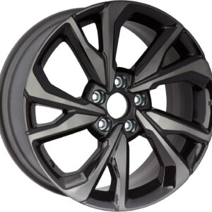 18x8 5x4.5 Black Wheel for Honda Civic 2017-2021