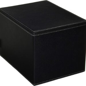 CAR MATE Japan DZ378 Car Trash Bin Luxury Black Leather-Style