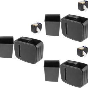 3-Piece Car Seat Organizer & Trash Bin Set - Black