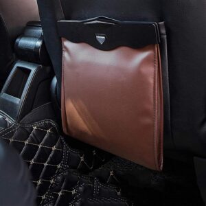 PILYON Smart LED Car Trash Can, Brown