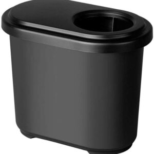 Compact Car Trash Can Black Storage Organizer