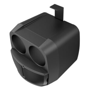LIFKOME Car Trash Bin with Cup Holder & Storage