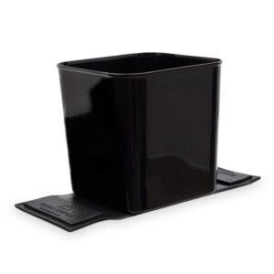 Large Car Trash Can – Leakproof, Anti-Slip, Portable (Black)