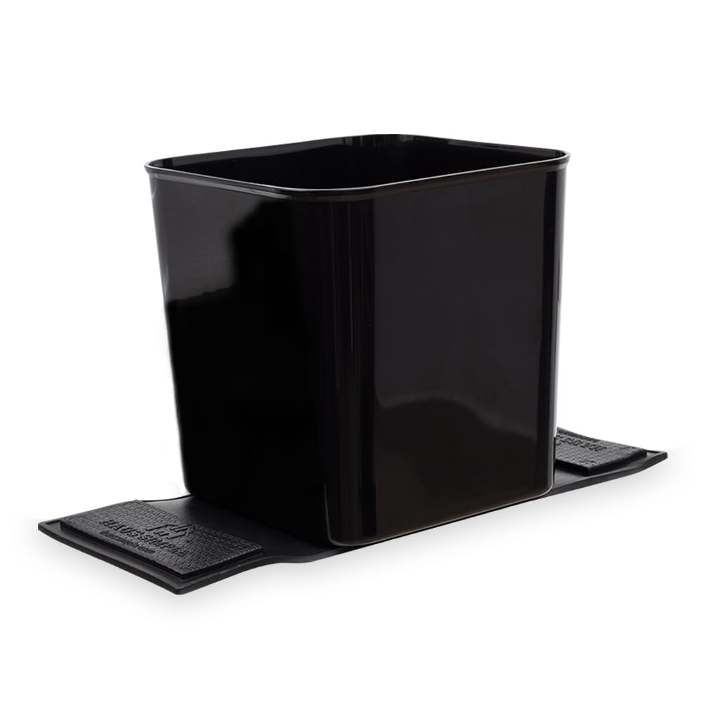 Large Car Trash Can – Leakproof, Anti-Slip, Portable (Black)