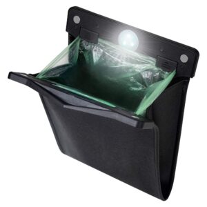 Smart LED Car Trash Can - Black, 1-Pack