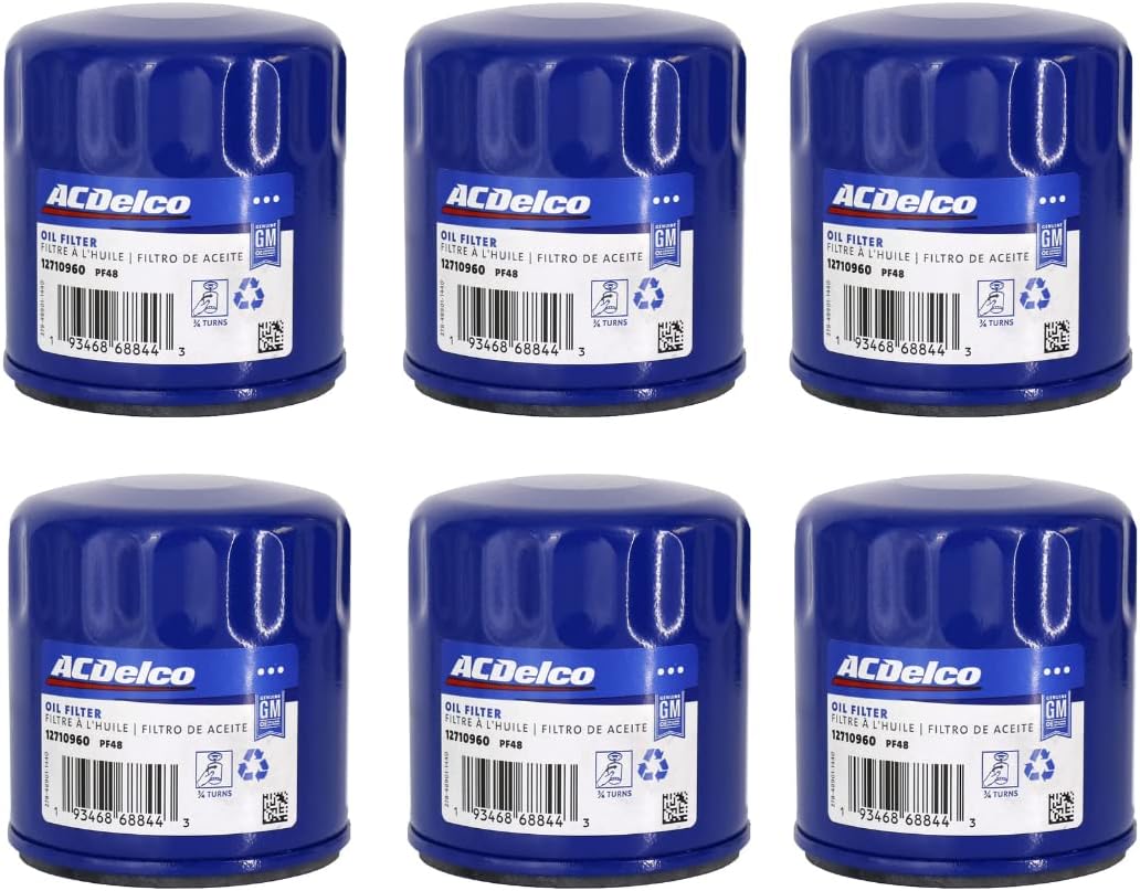 ACDelco PF48 Oil Filter GM OE (6-Pack)