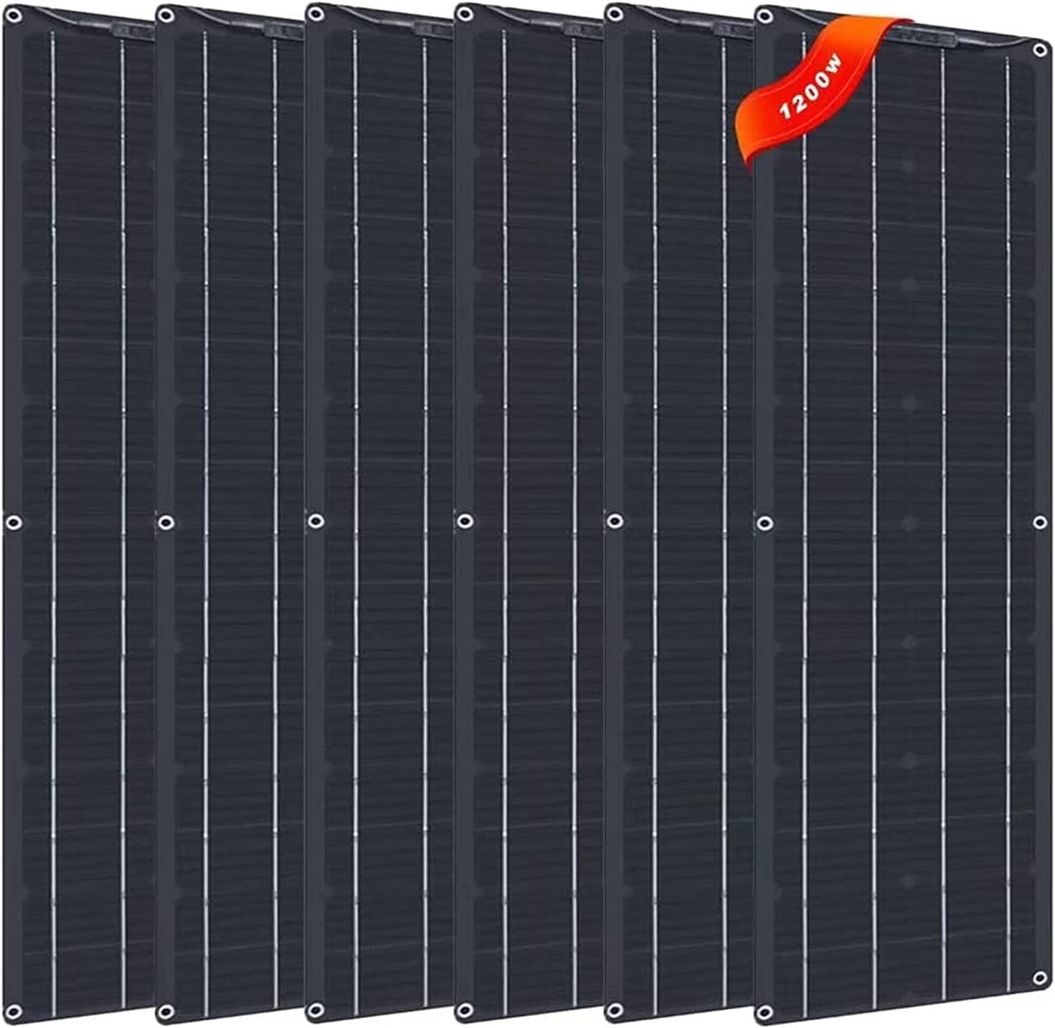 6 x 200W Flexible Solar Panel Kit w/Controller