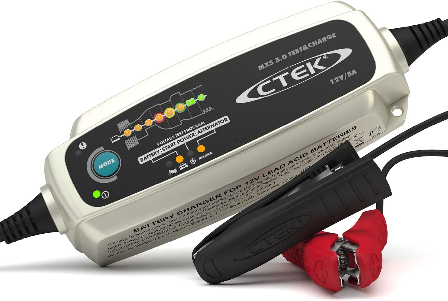 CTEK MXS 5.0 Battery Charger & Tester - 12V 5A