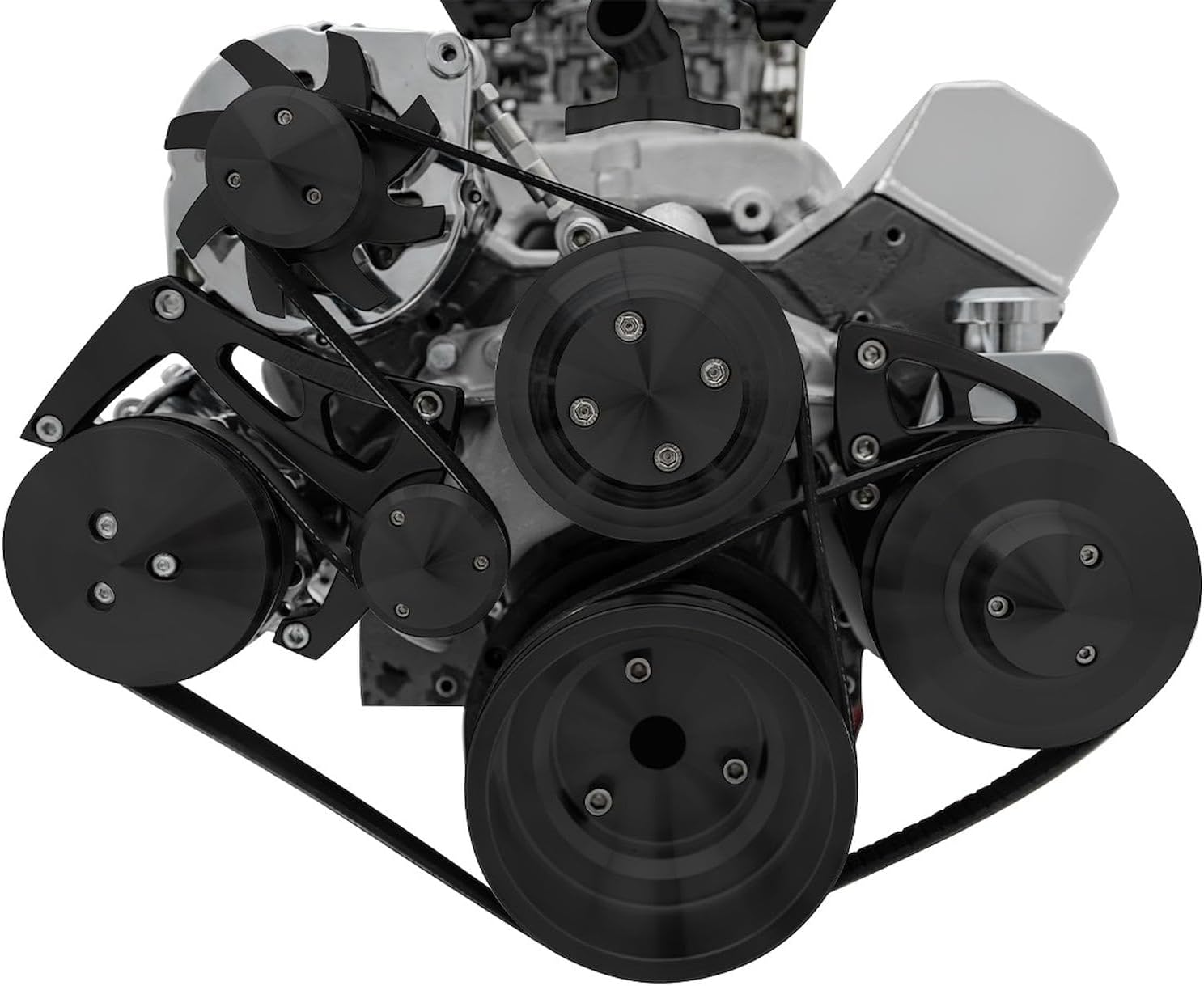 March Performance Serpentine Conversion Kit for Chevy SB Long Water Pump