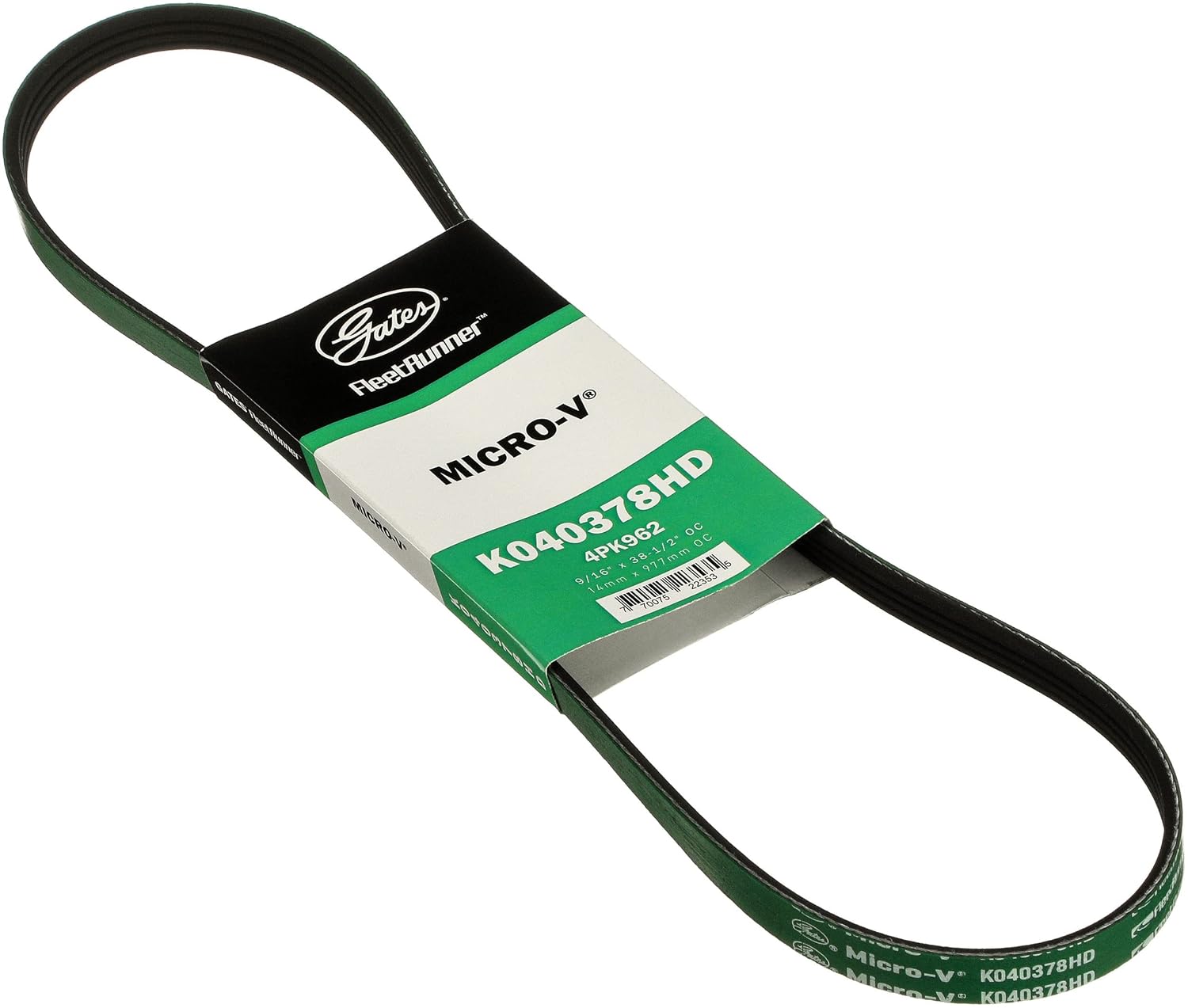Gates K040378HD Heavy-Duty Micro-V Serpentine Belt