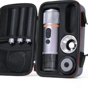 CONQUECO Travel Espresso Maker: 12V Car Coffee Machine Set