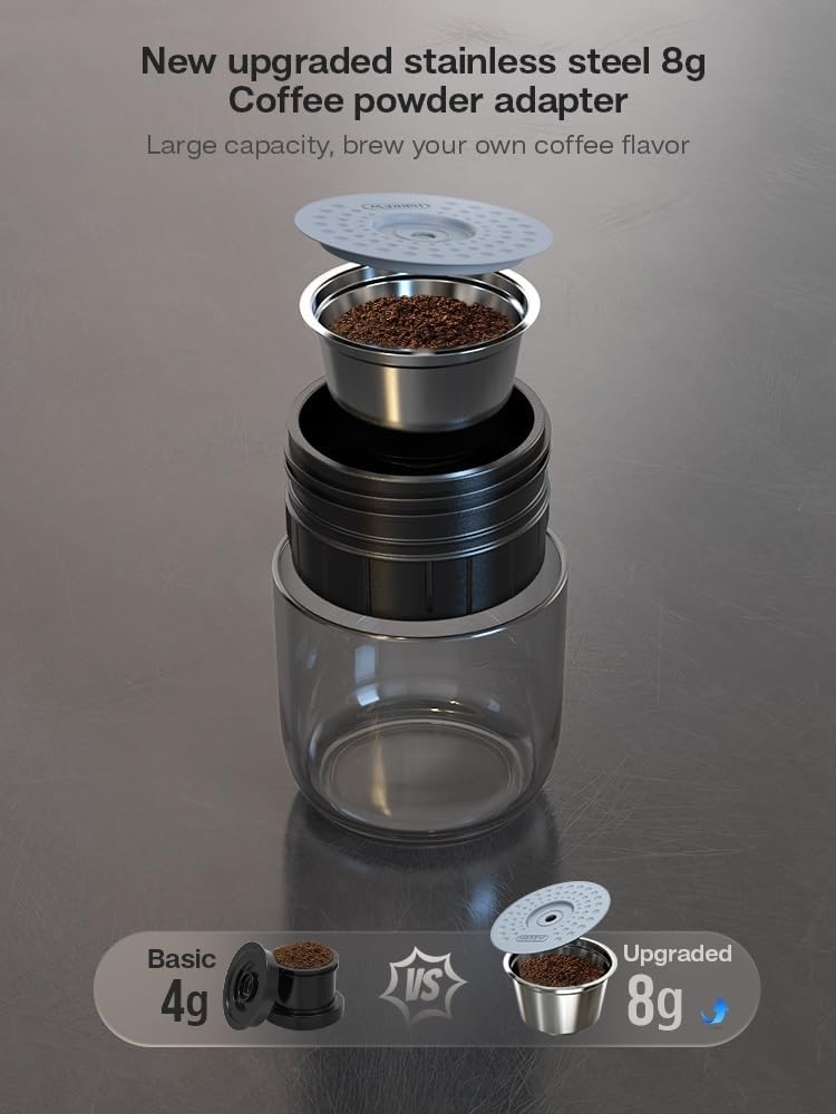 ASMEIR 12V Portable Espresso Maker for Car & Home