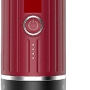 TECJHJZ Portable 2-in-1 Espresso Maker (Red)