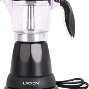 LAOION 6-Cup Electric Moka Pot Coffee Maker