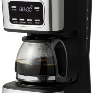 5-Cup Programmable Coffee Maker - Black & Stainless Steel