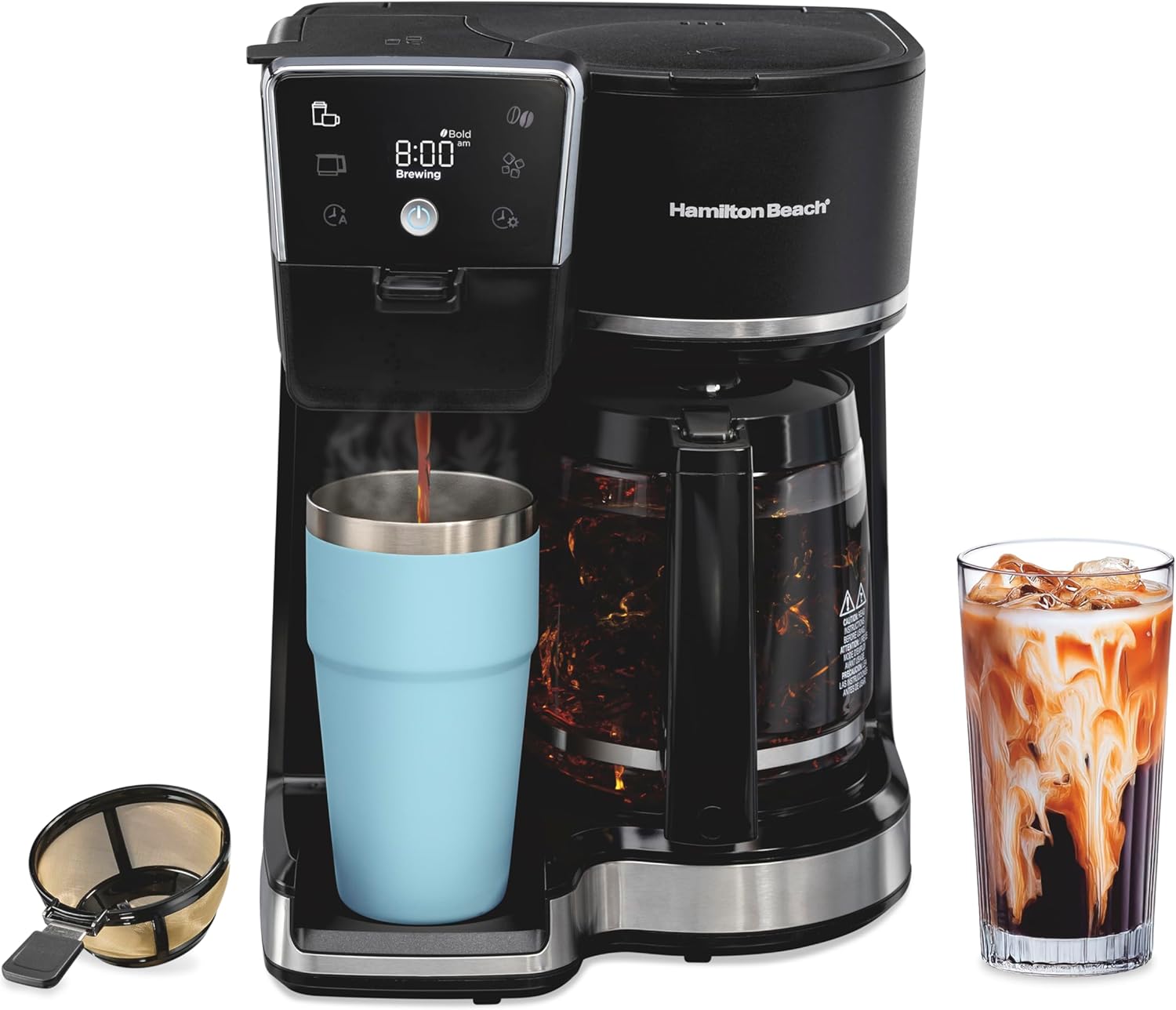 Hamilton Beach 2-Way 12-Cup Coffee Maker, Black