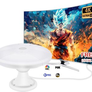 4K HD RV TV Antenna - Omni-Directional Roof Mount