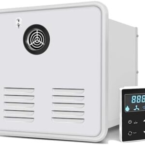RV Propane Tankless Water Heater 55K BTU, 12V DC, Digital Remote
