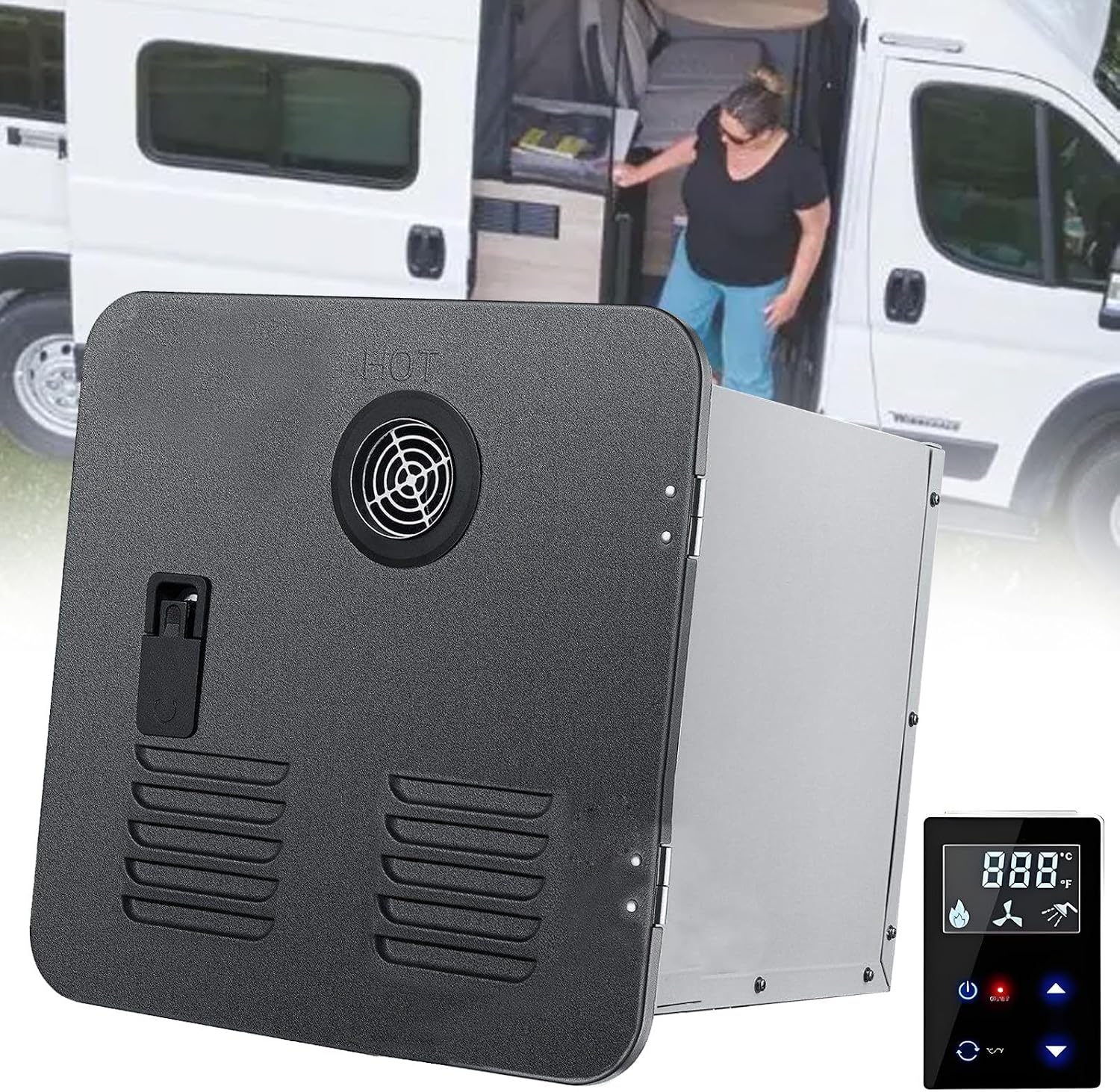 55,000 BTU Propane Tankless Water Heater for RV & Camping
