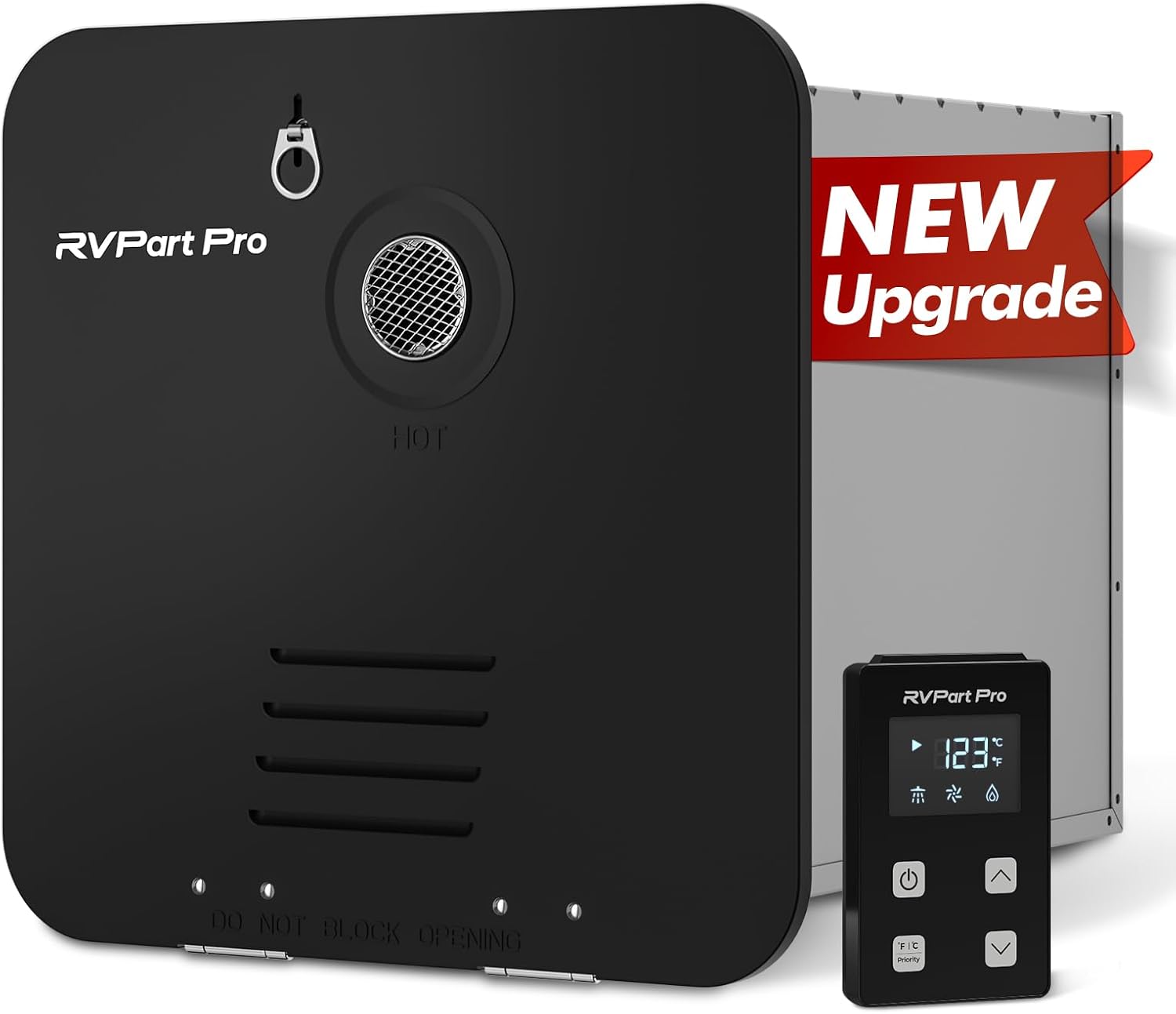 RV Tankless Water Heater, Propane 12V, Instant Hot Water