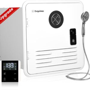 RV Tankless Water Heater w/ Shower Head, 65K BTU Propane