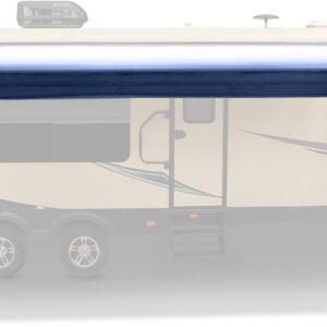 RecPro RV Power Awning 20-Foot, Slate Blue Frame