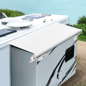 Kohree RV Slide Topper Awning Kit, 13'9" White