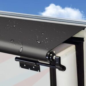 RV Slide Out Awning Fabric Replacement, 200in Black